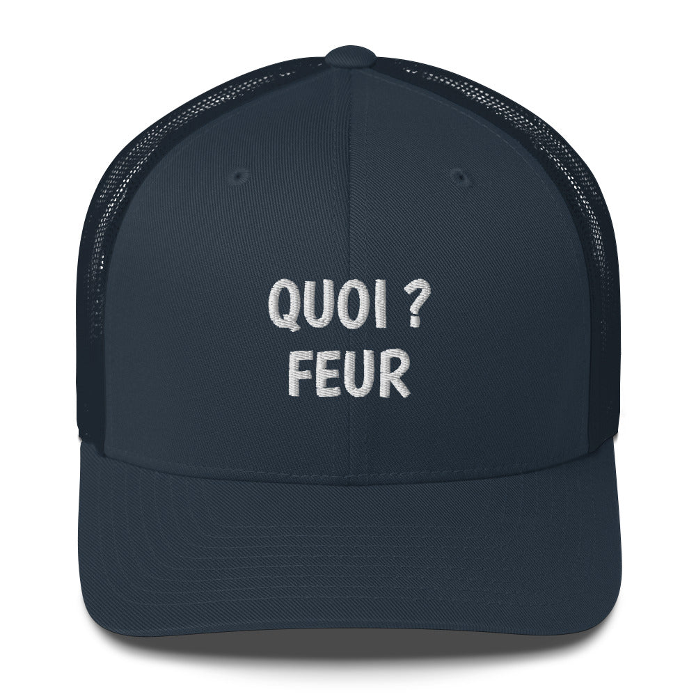 Casquette brodée Quoi feur Bleu Marine - Sedurro