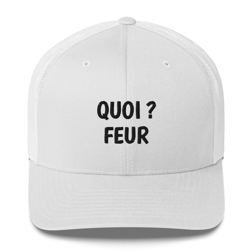Casquette brodée Quoi feur Blanc - Sedurro