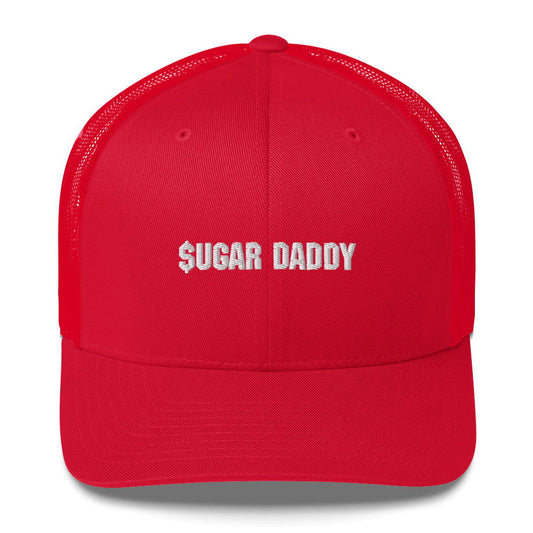 Casquette brodée Sugar daddy Rouge - Sedurro