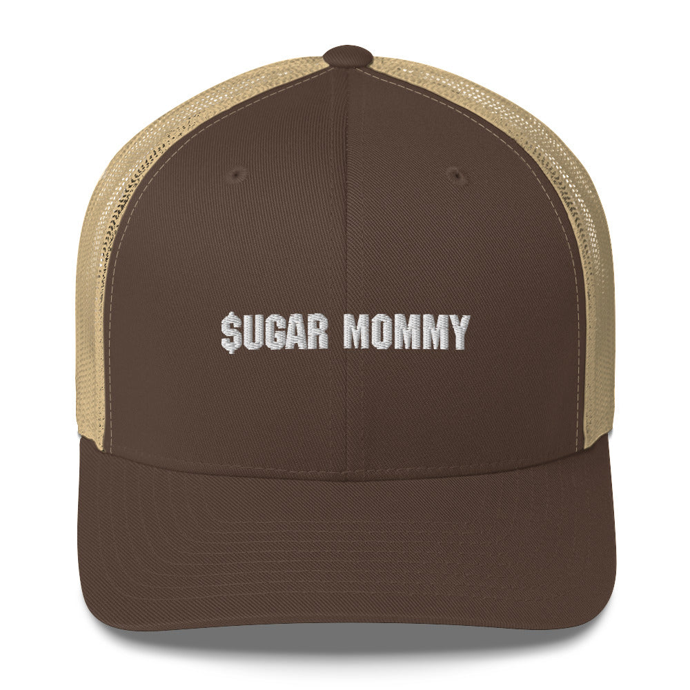 Casquette brodée Sugar mommy Marron Kaki - Sedurro
