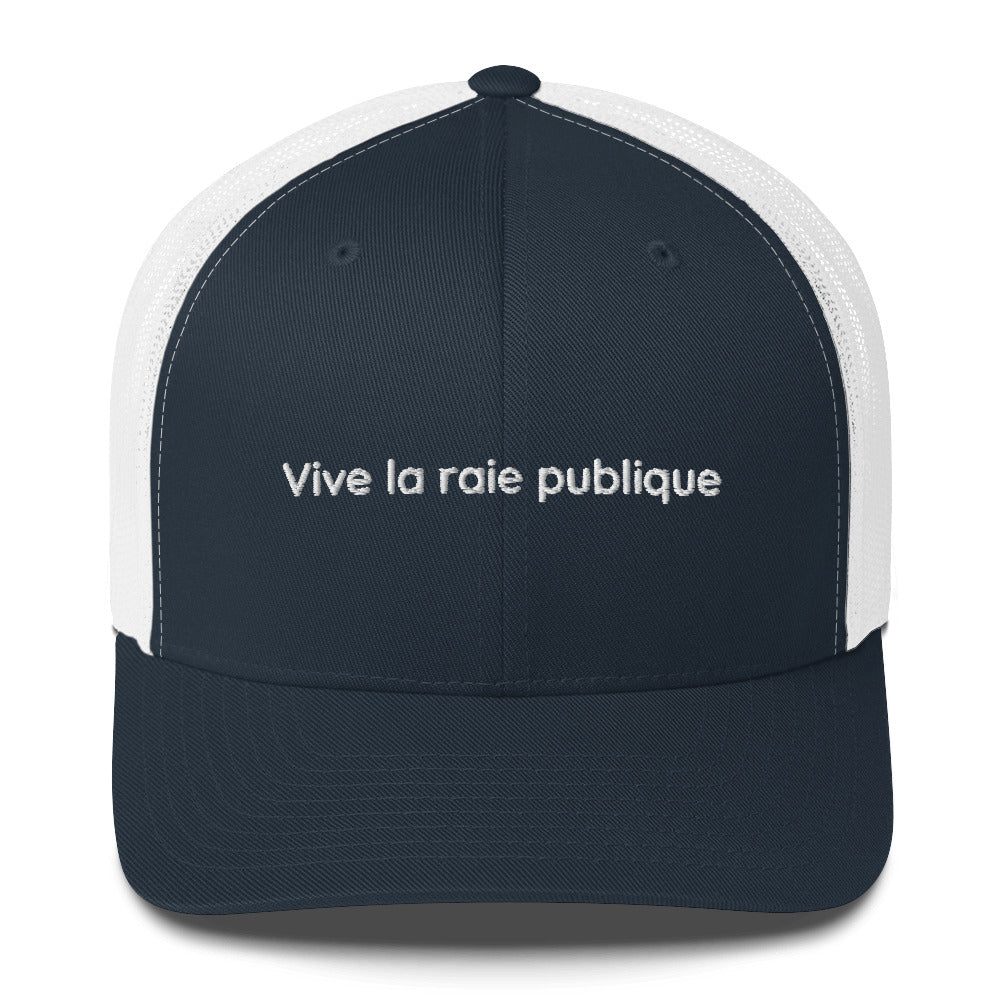 Casquette brodée Vive la raie publique - Sedurro