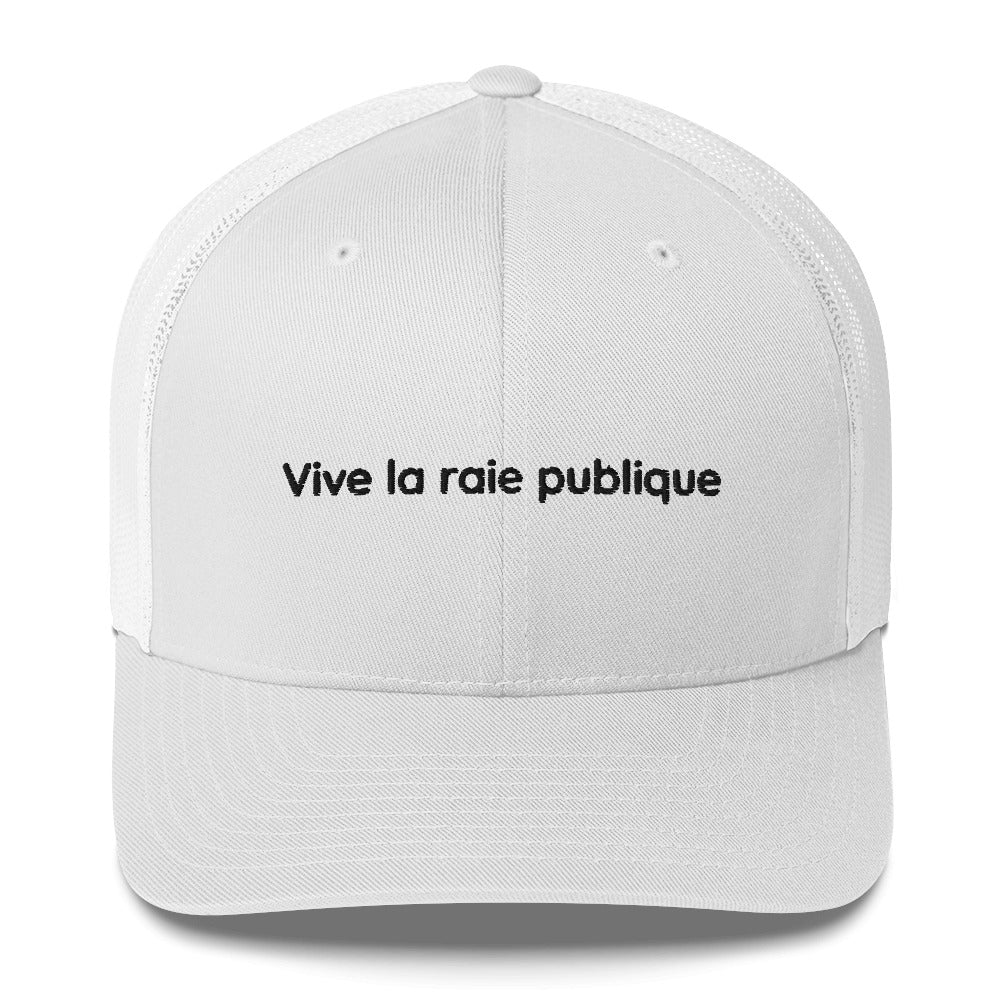 Casquette brodée Vive la raie publique - Sedurro
