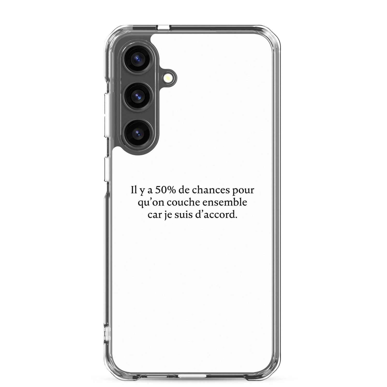Coque Samsung 50% de chances qu'on couche ensemble Samsung Galaxy S24 Plus - Sedurro