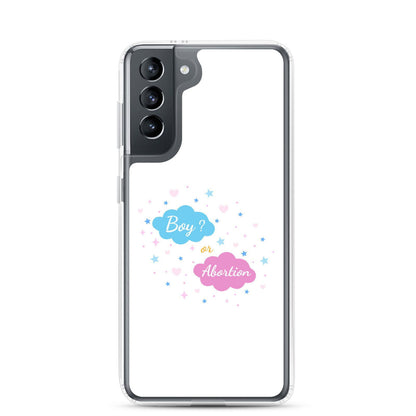 Coque Samsung Boy or abortion gender reveal Samsung Galaxy S21 - Sedurro