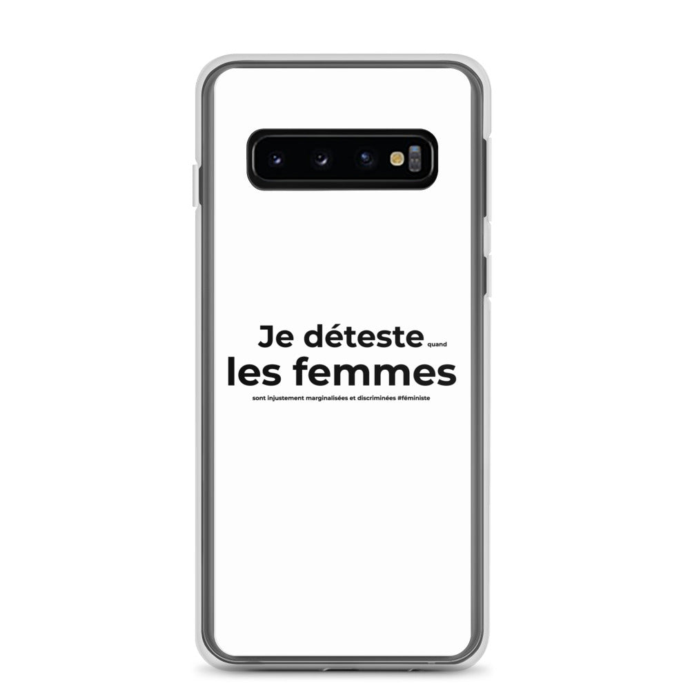 Coque Samsung Féministe Je déteste les femmes Samsung Galaxy S10 - Sedurro