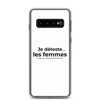 Coque Samsung Féministe Je déteste les femmes Samsung Galaxy S10 - Sedurro