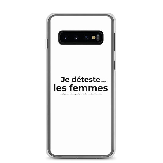 Coque Samsung Féministe Je déteste les femmes Samsung Galaxy S10 - Sedurro