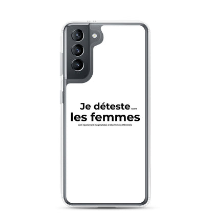 Coque Samsung Féministe Je déteste les femmes Samsung Galaxy S21 - Sedurro