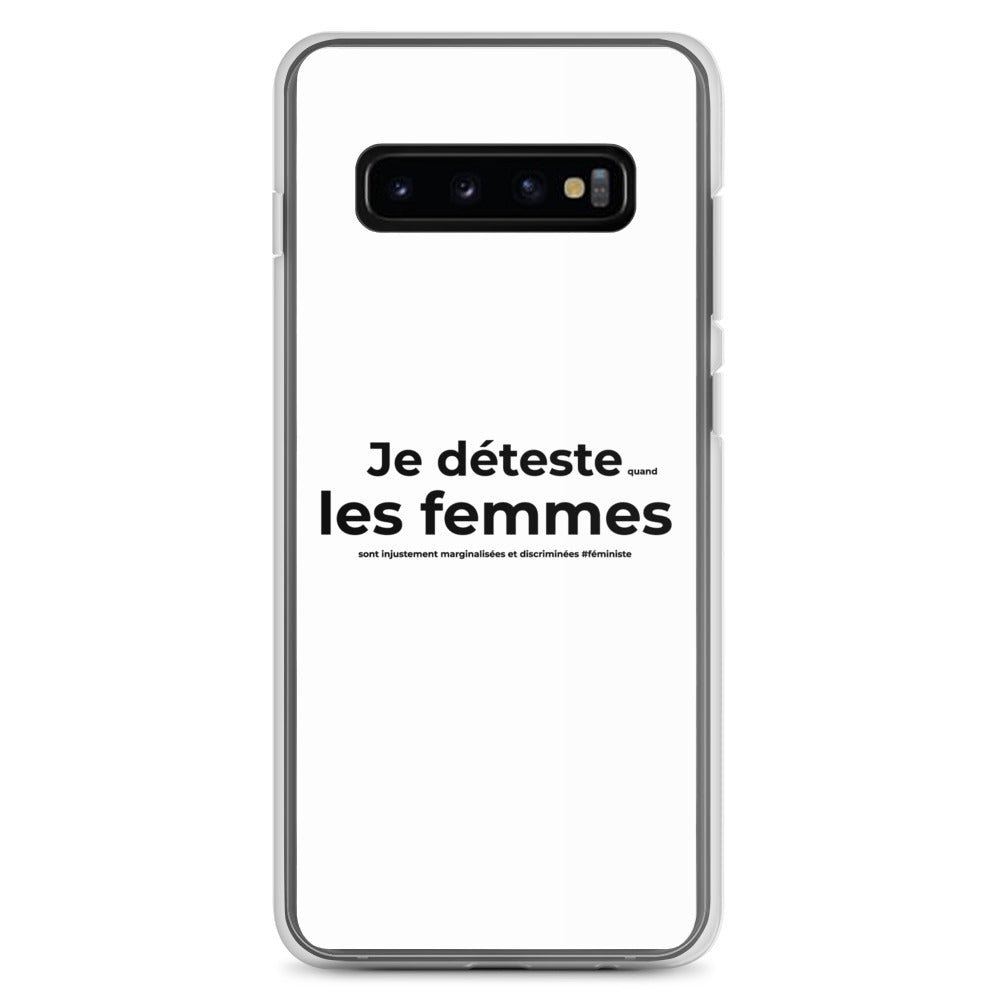 Coque Samsung Féministe Je déteste les femmes Samsung Galaxy S10+ - Sedurro