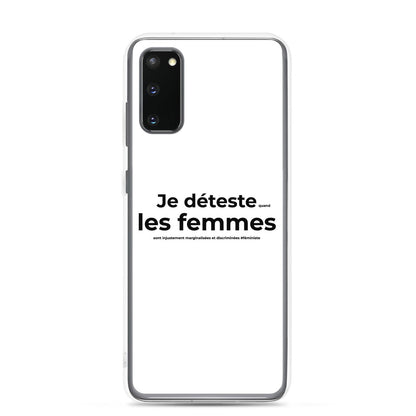 Coque Samsung Féministe Je déteste les femmes Samsung Galaxy S20 - Sedurro