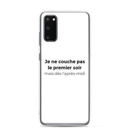 Coque Samsung Je ne couche pas le premier soir mais dès l'après-midi Samsung Galaxy S20 - Sedurro