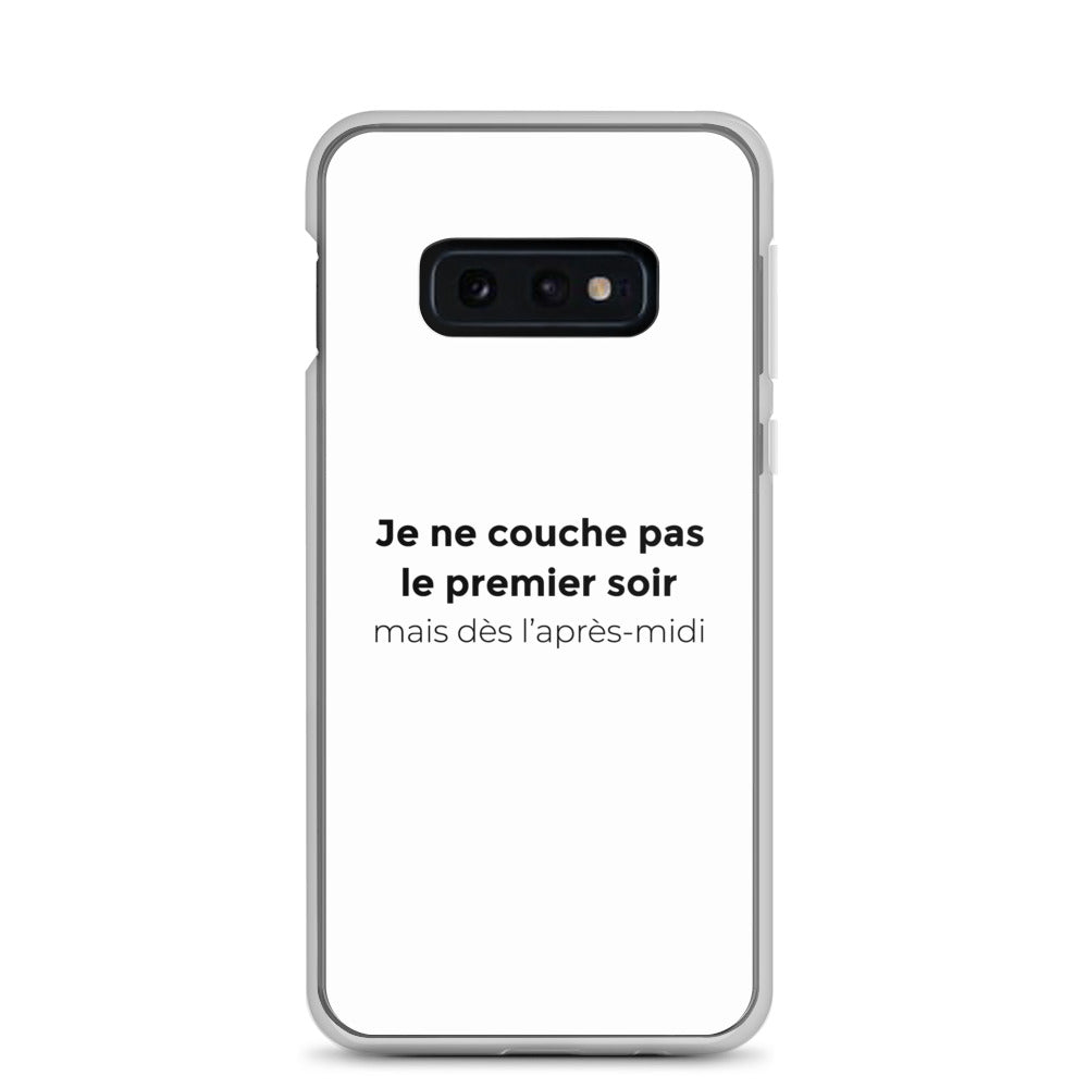 Coque Samsung Je ne couche pas le premier soir mais dès l'après-midi Samsung Galaxy S10e - Sedurro
