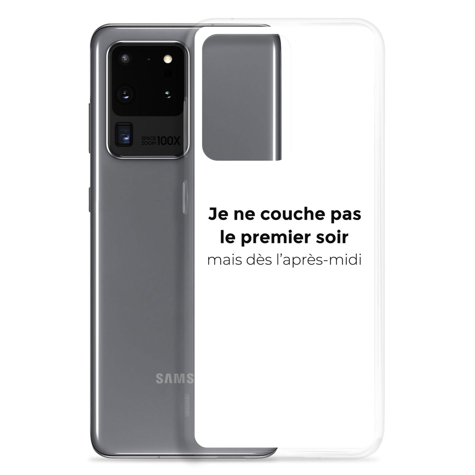 Coque Samsung Je ne couche pas le premier soir mais dès l'après-midi - Sedurro