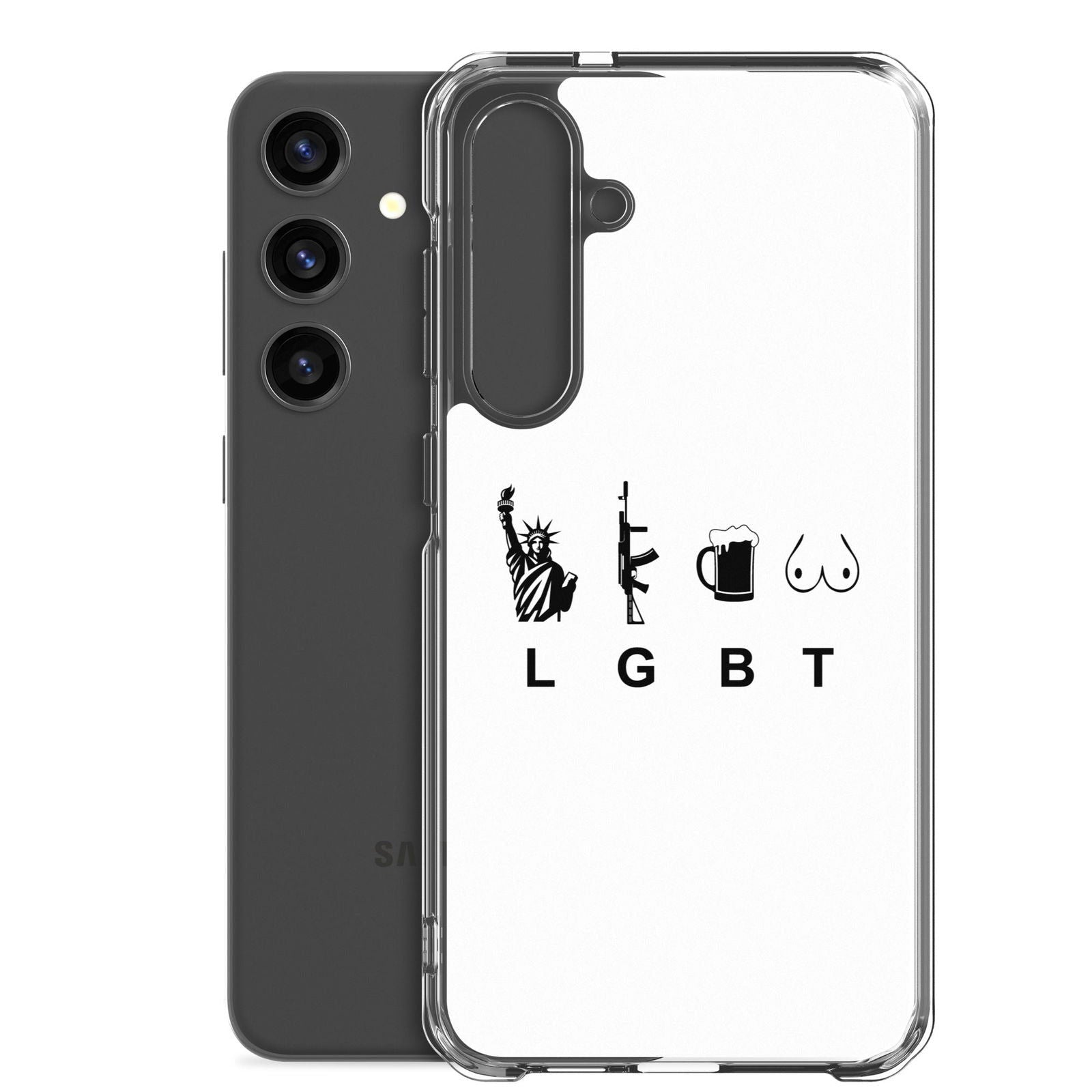 Coque Samsung LGBT liberty gun beer tits - Sedurro