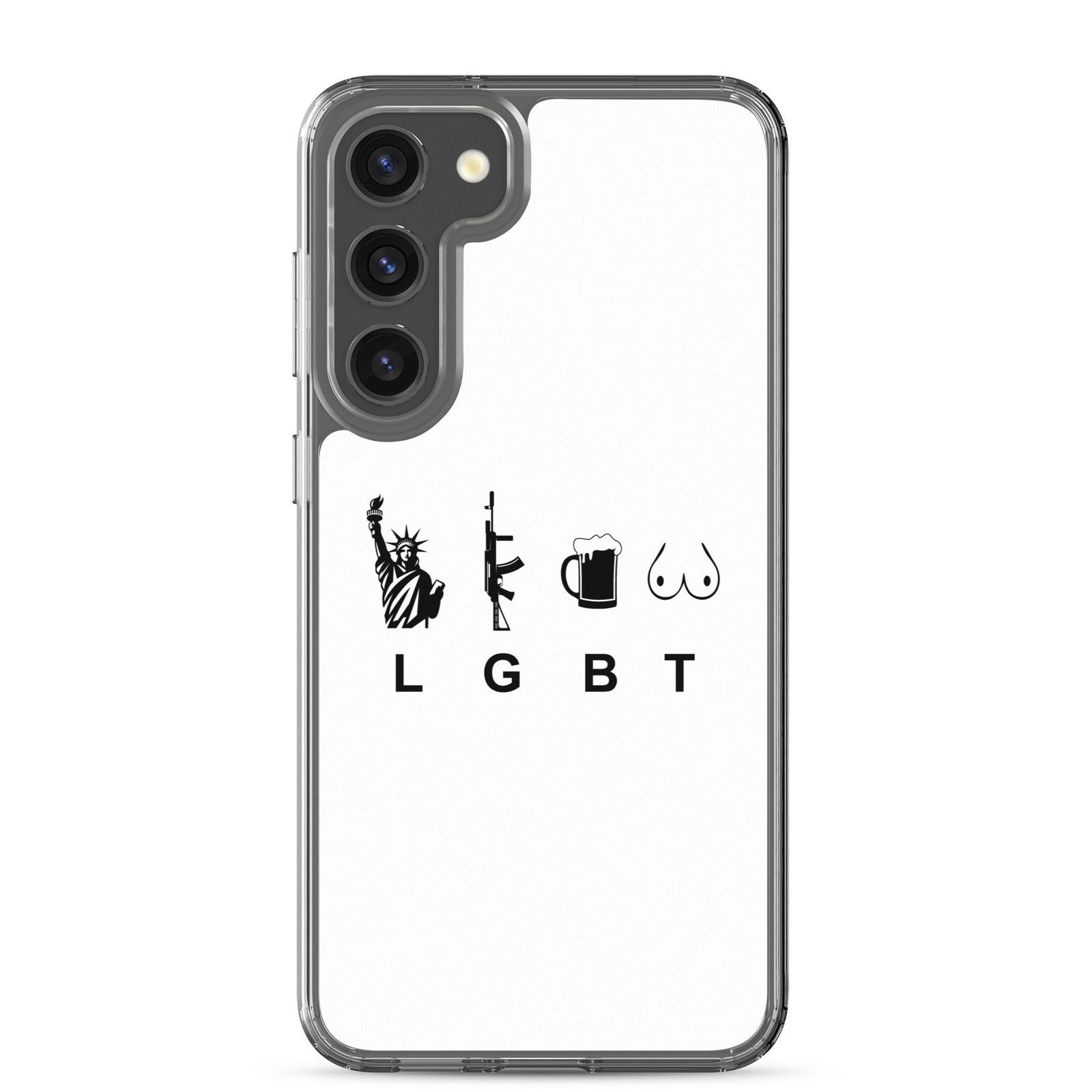 Coque Samsung LGBT liberty gun beer tits Samsung Galaxy S23 Plus - Sedurro