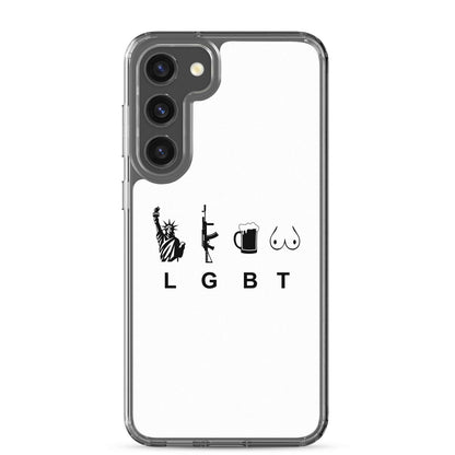 Coque Samsung LGBT liberty gun beer tits Samsung Galaxy S23 Plus - Sedurro