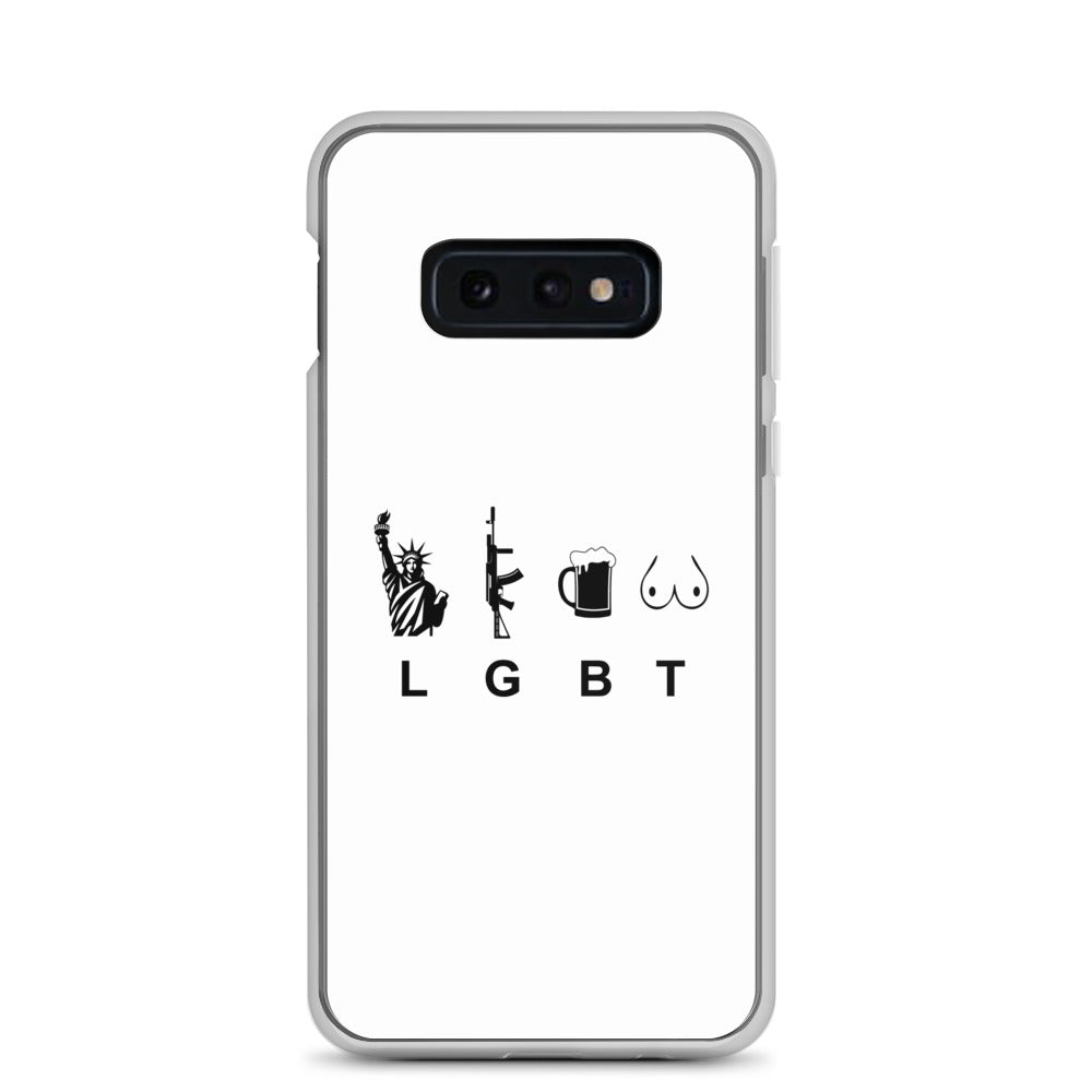 Coque Samsung LGBT liberty gun beer tits Samsung Galaxy S10e - Sedurro