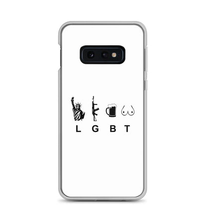 Coque Samsung LGBT liberty gun beer tits Samsung Galaxy S10e - Sedurro