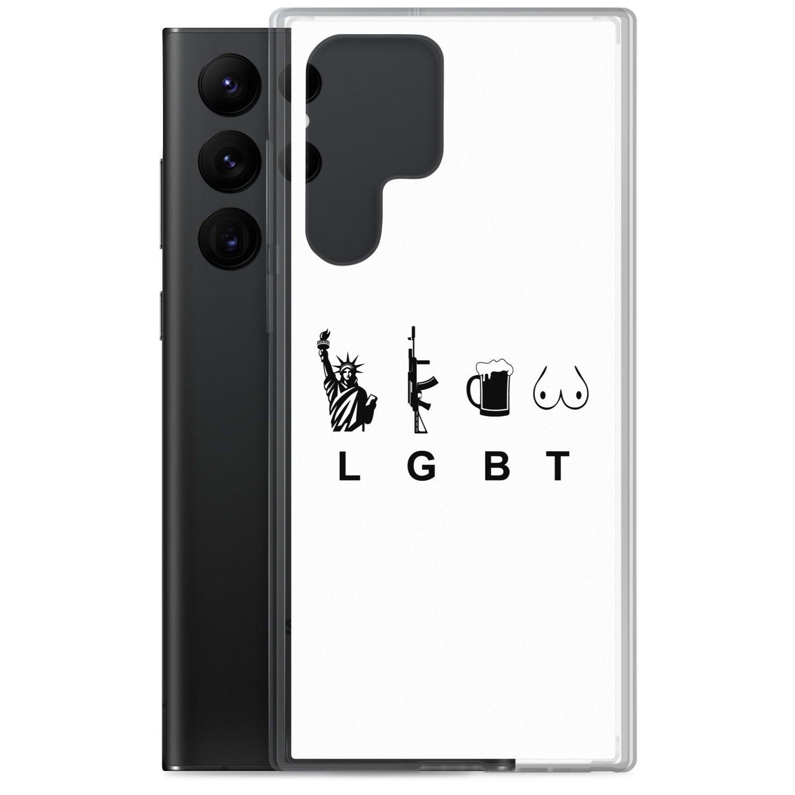 Coque Samsung LGBT liberty gun beer tits - Sedurro