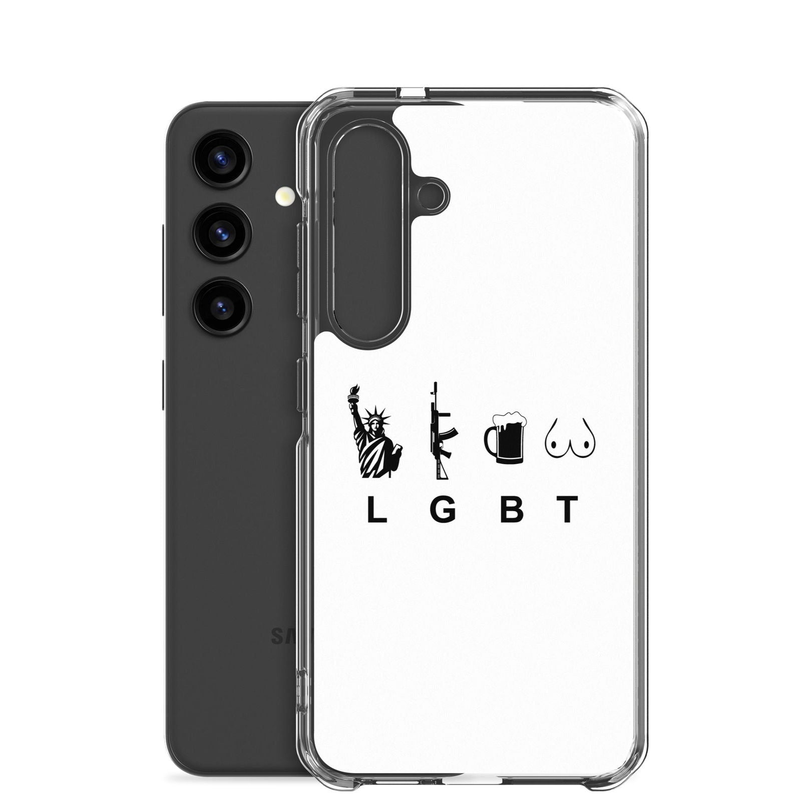 Coque Samsung LGBT liberty gun beer tits - Sedurro