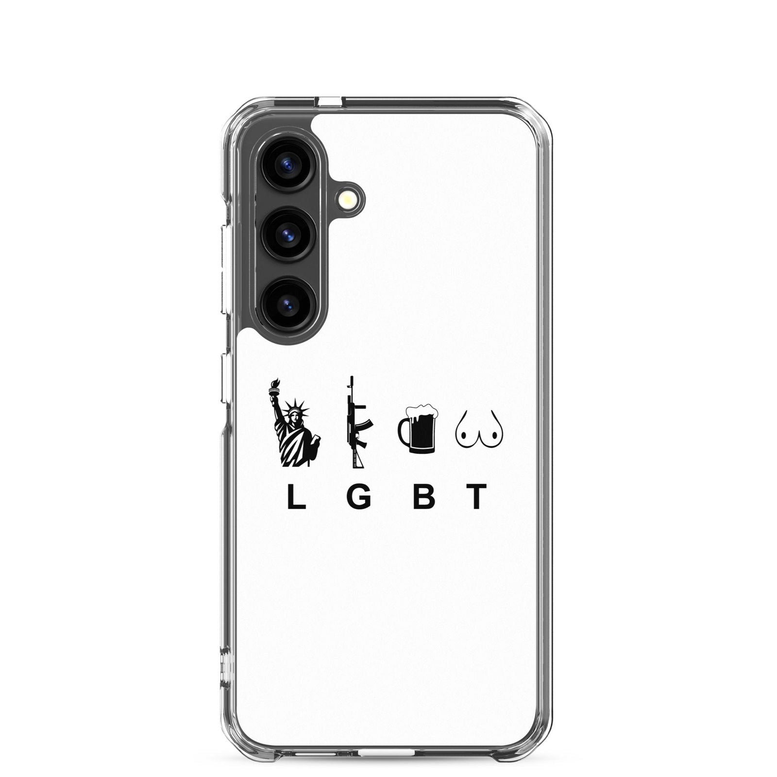 Coque Samsung LGBT liberty gun beer tits Samsung Galaxy S24 - Sedurro