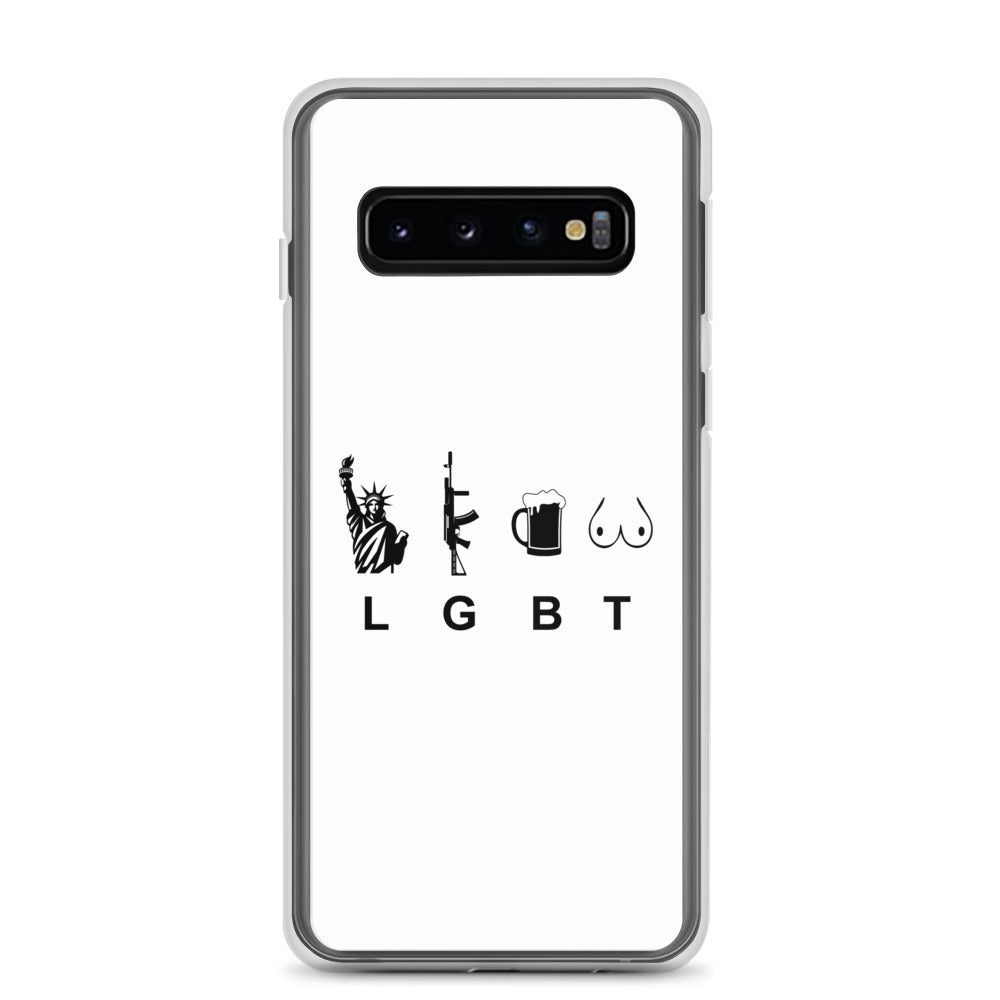 Coque Samsung LGBT liberty gun beer tits Samsung Galaxy S10 - Sedurro