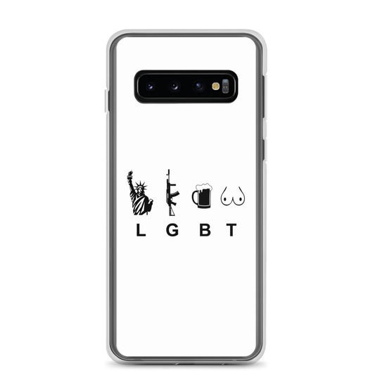 Coque Samsung LGBT liberty gun beer tits Samsung Galaxy S10 - Sedurro
