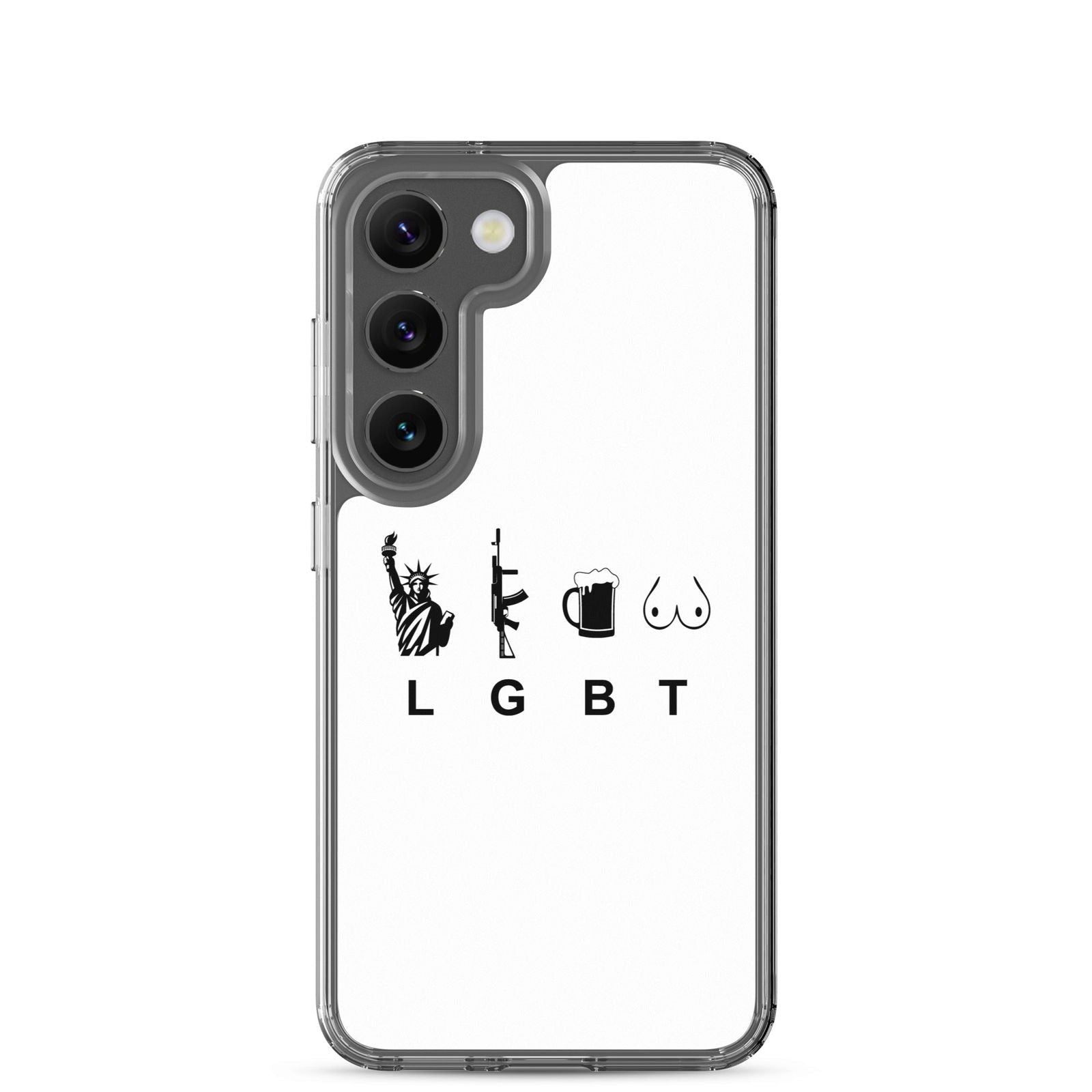 Coque Samsung LGBT liberty gun beer tits Samsung Galaxy S23 - Sedurro