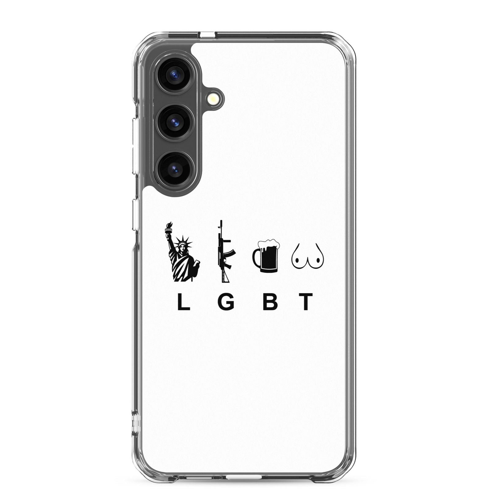 Coque Samsung LGBT liberty gun beer tits Samsung Galaxy S24 Plus - Sedurro