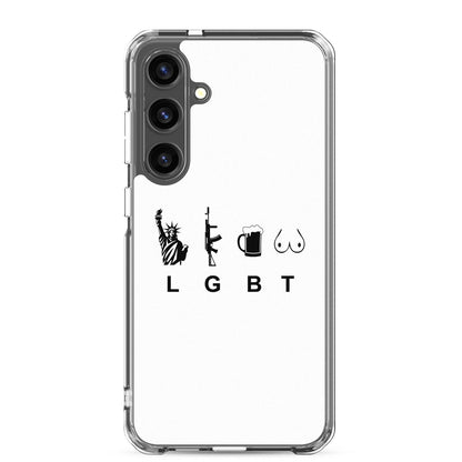 Coque Samsung LGBT liberty gun beer tits Samsung Galaxy S24 Plus - Sedurro