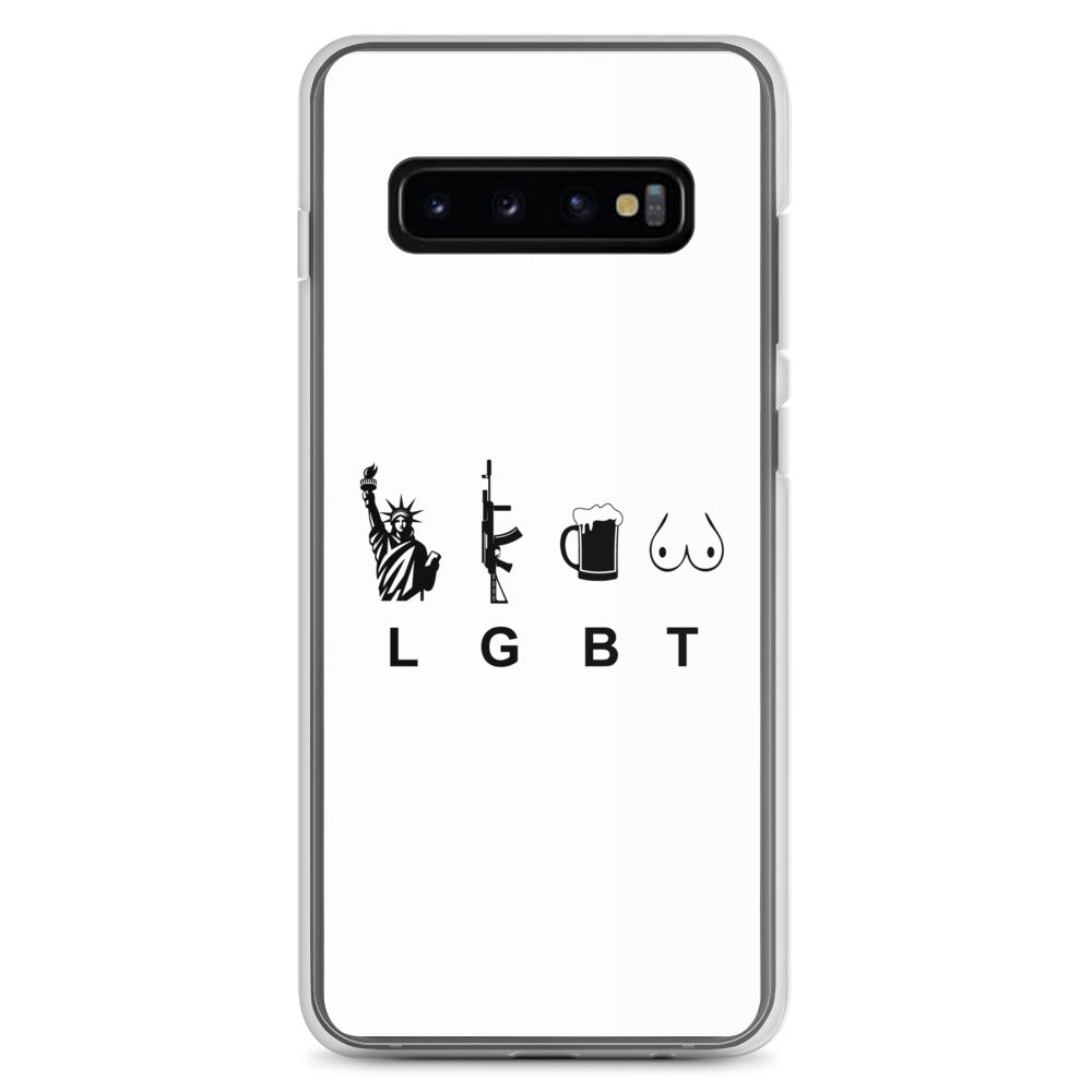 Coque Samsung LGBT liberty gun beer tits Samsung Galaxy S10+ - Sedurro
