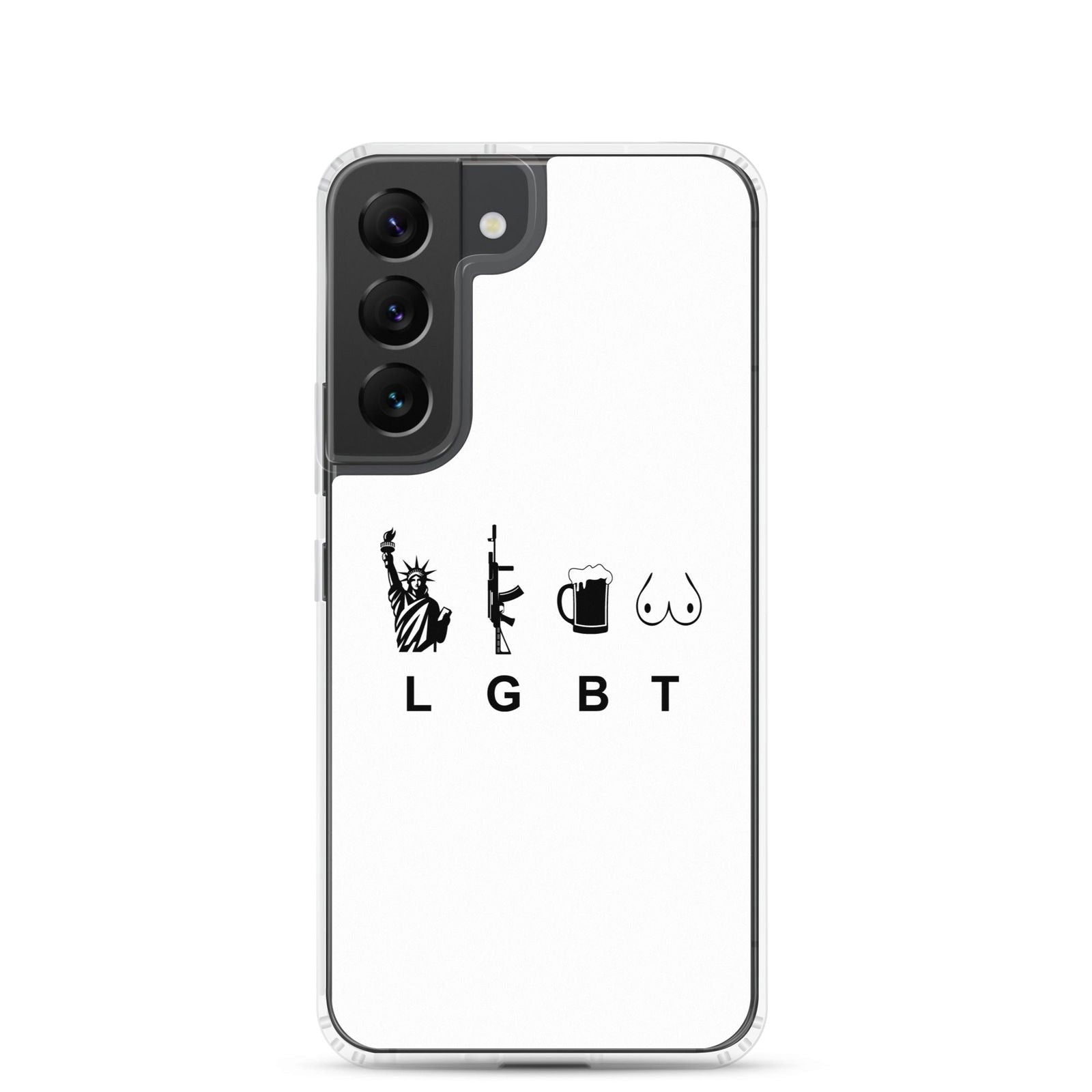 Coque Samsung LGBT liberty gun beer tits Samsung Galaxy S22 - Sedurro