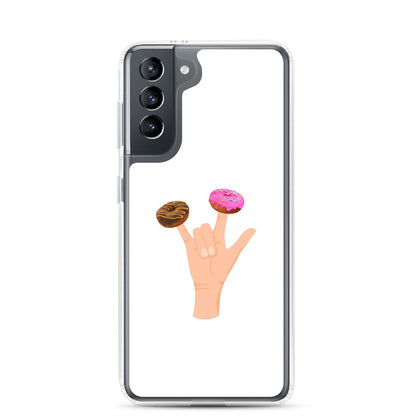 Coque Samsung Main donuts deux doigts Samsung Galaxy S21 - Sedurro