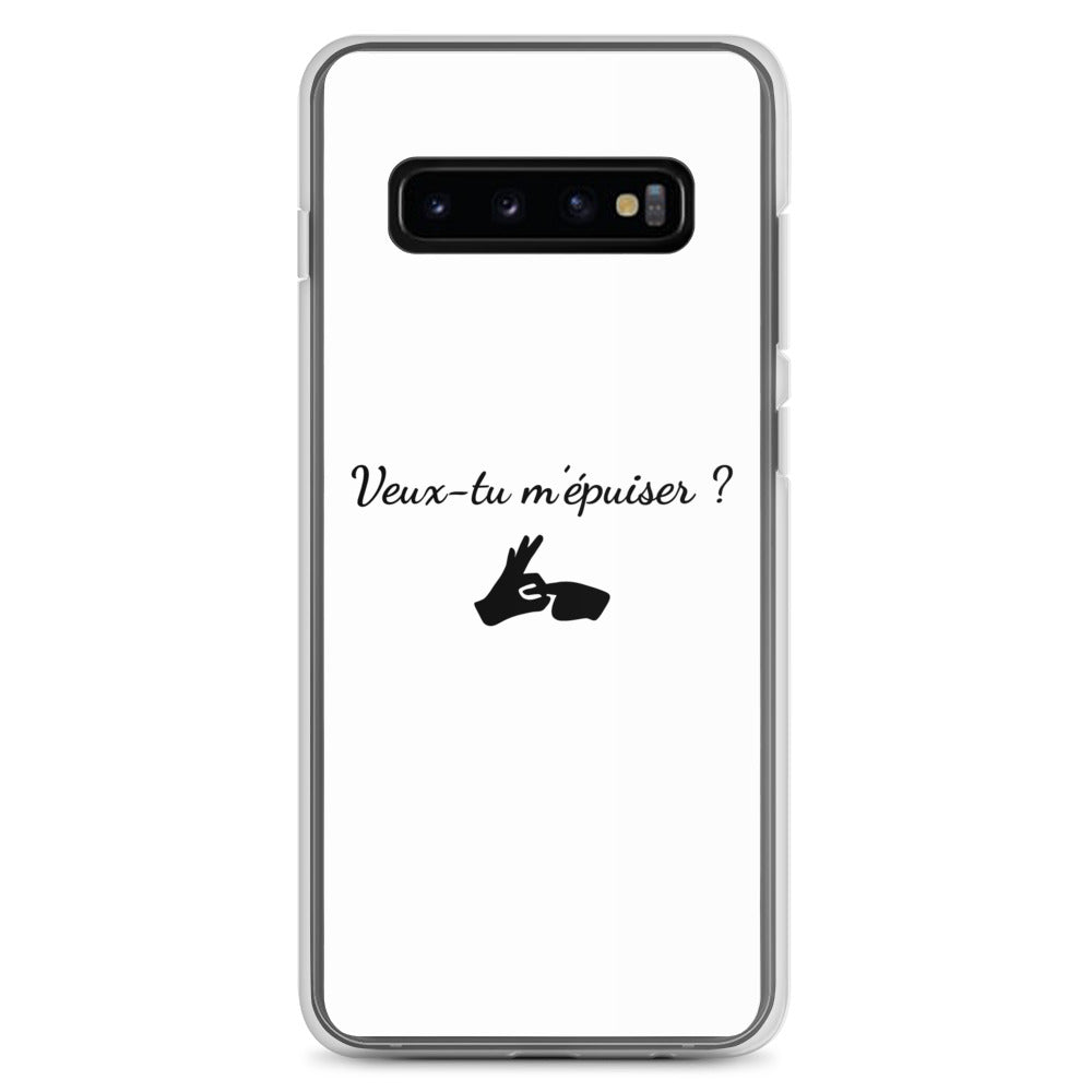 Coque Samsung Veux-tu m'épuiser Samsung Galaxy S10+ - Sedurro