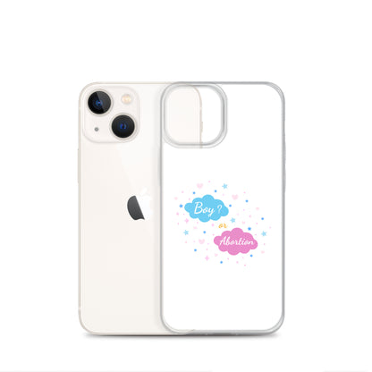 Coque iPhone Boy or abortion gender reveal - Sedurro