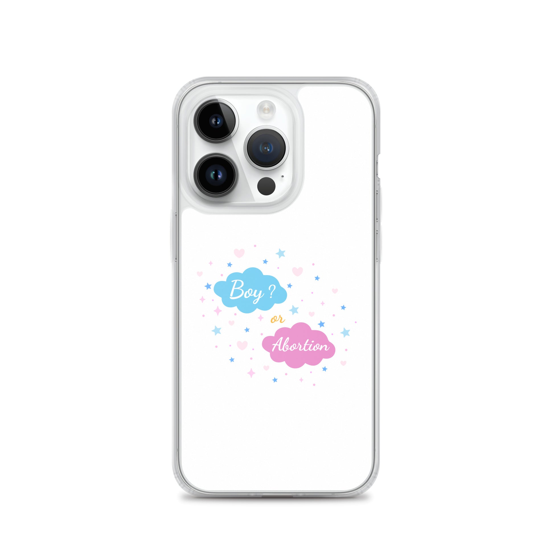 Coque iPhone Boy or abortion gender reveal iPhone 14 Pro - Sedurro