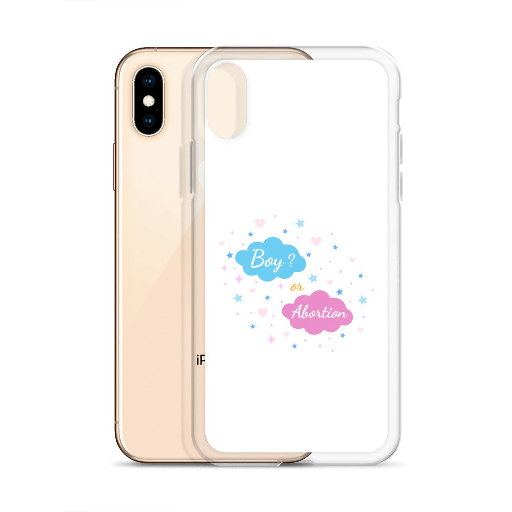 Coque iPhone Boy or abortion gender reveal - Sedurro