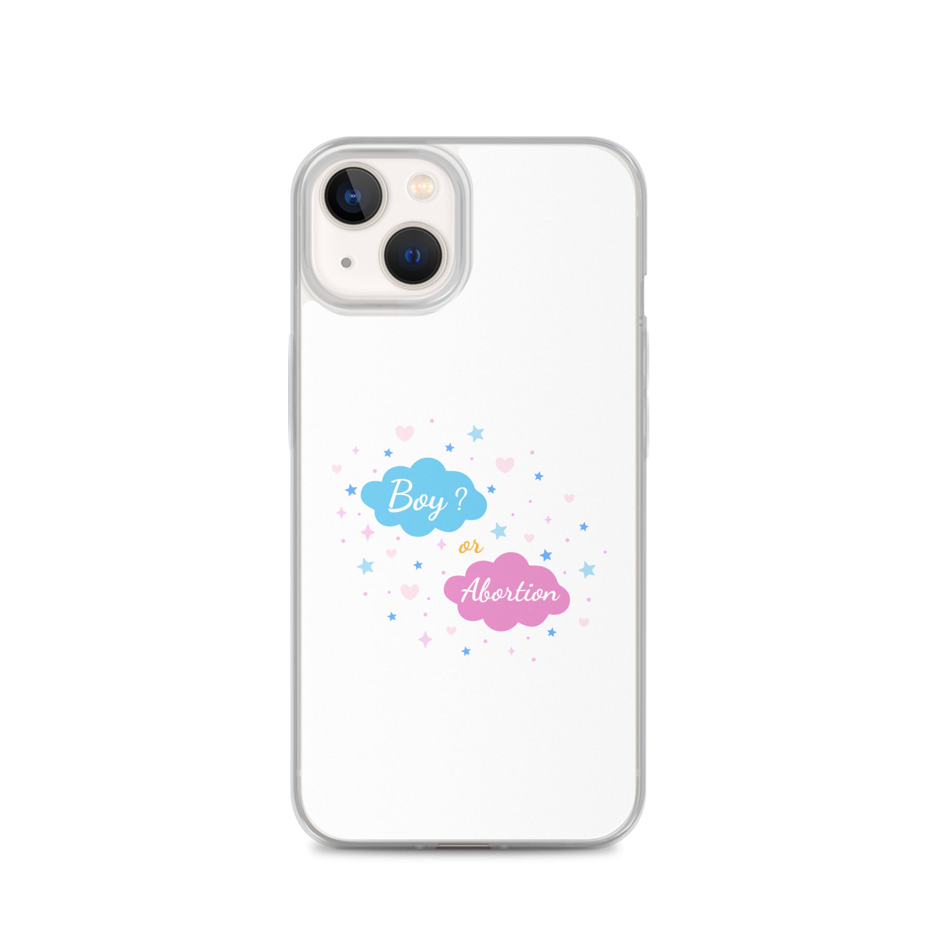 Coque iPhone Boy or abortion gender reveal iPhone 13 - Sedurro