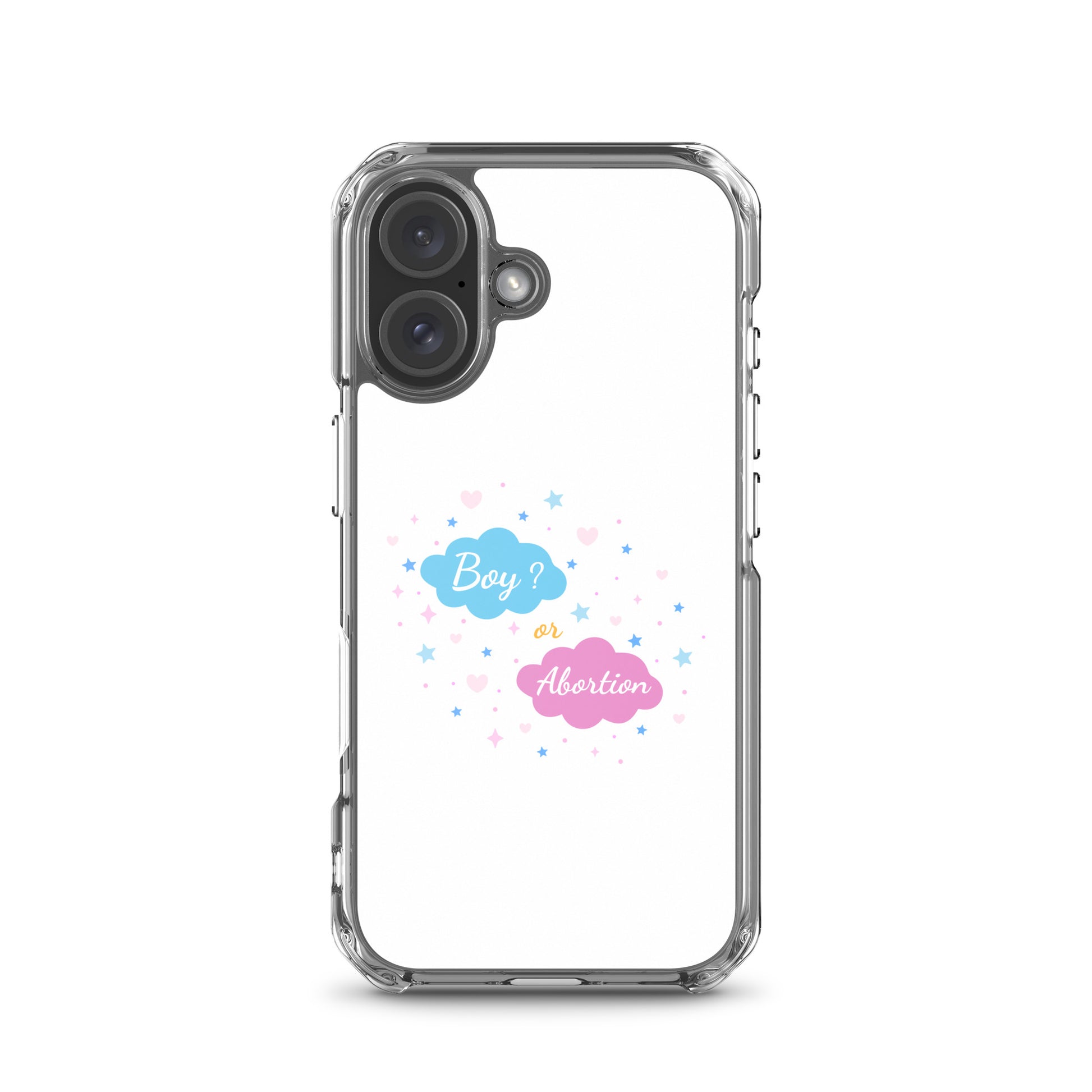 Coque iPhone Boy or abortion gender reveal iPhone 16 - Sedurro