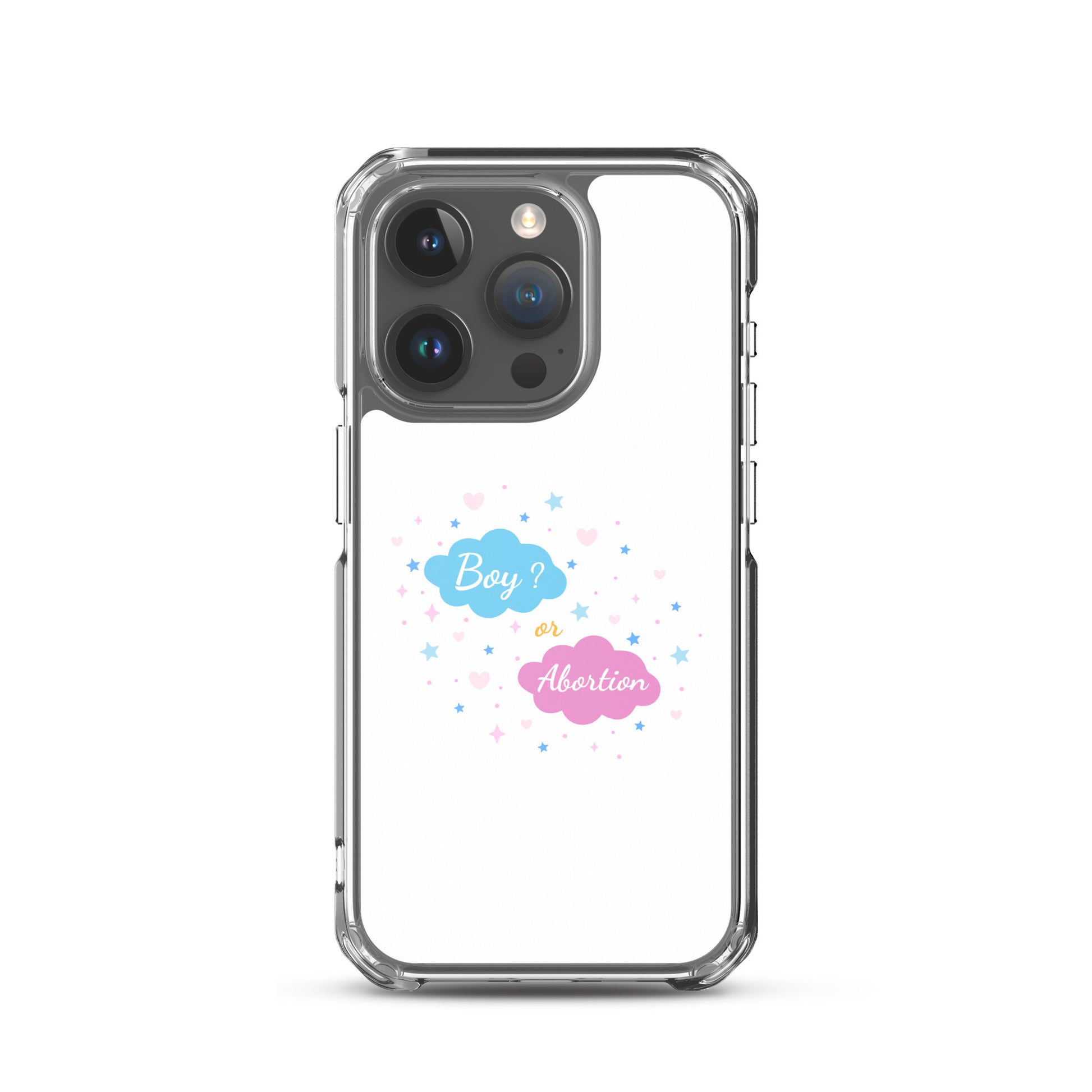 Coque iPhone Boy or abortion gender reveal iPhone 15 Pro - Sedurro