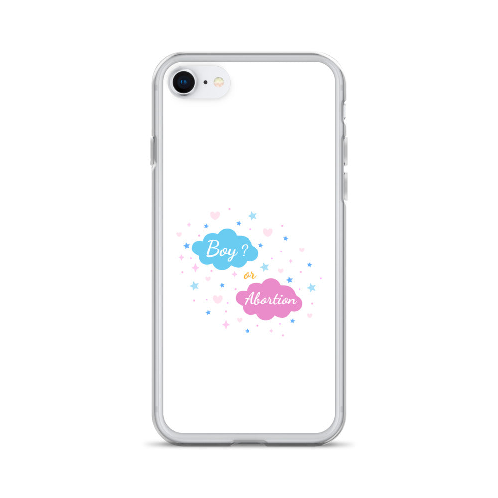 Coque iPhone Boy or abortion gender reveal iPhone SE - Sedurro