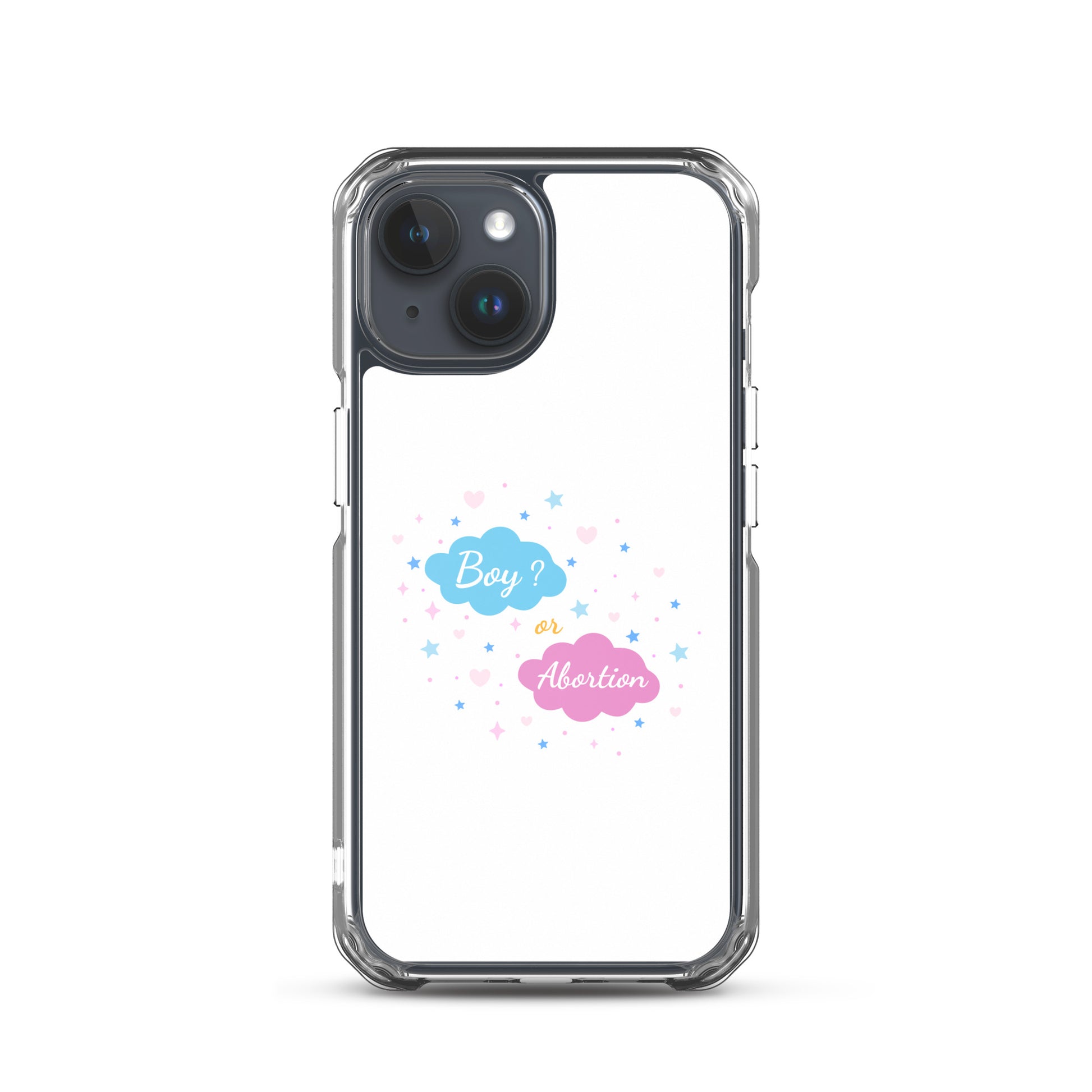 Coque iPhone Boy or abortion gender reveal iPhone 15 - Sedurro