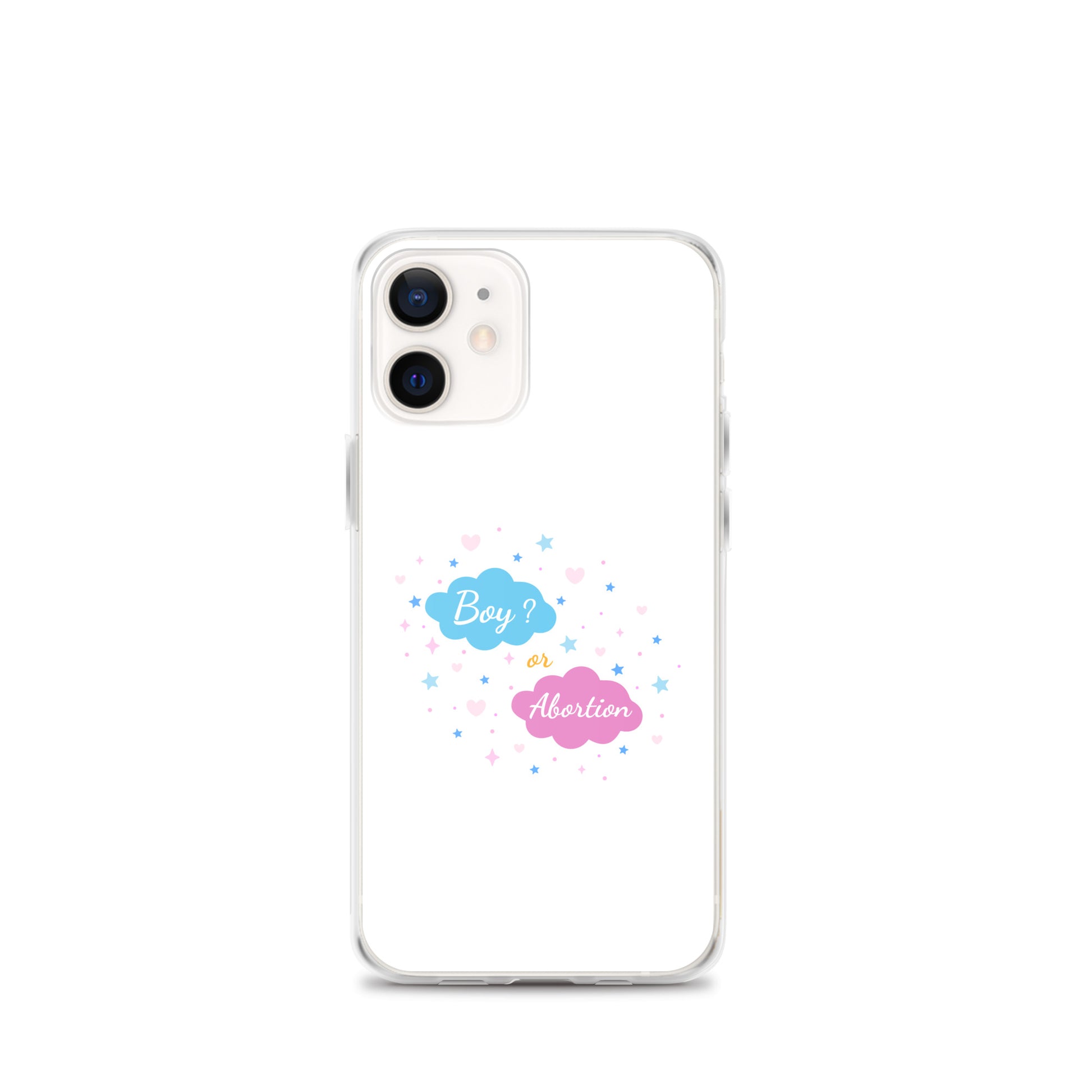Coque iPhone Boy or abortion gender reveal iPhone 12 mini - Sedurro