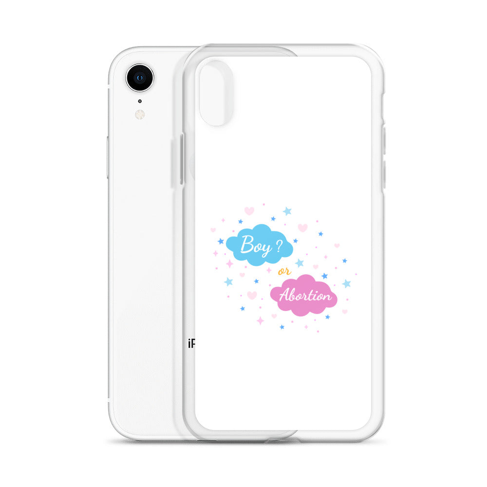 Coque iPhone Boy or abortion gender reveal - Sedurro