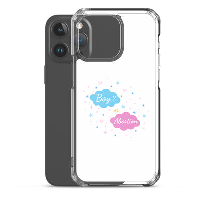 Coque iPhone Boy or abortion gender reveal - Sedurro