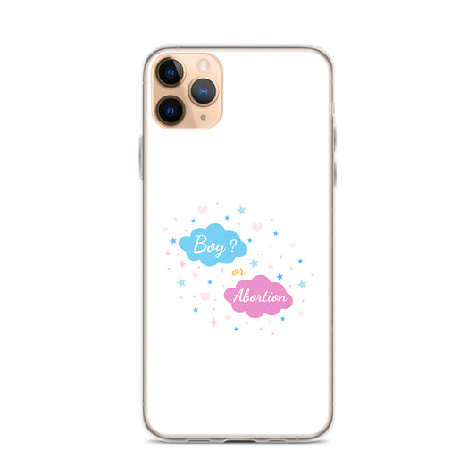 Coque iPhone Boy or abortion gender reveal iPhone 11 Pro Max - Sedurro