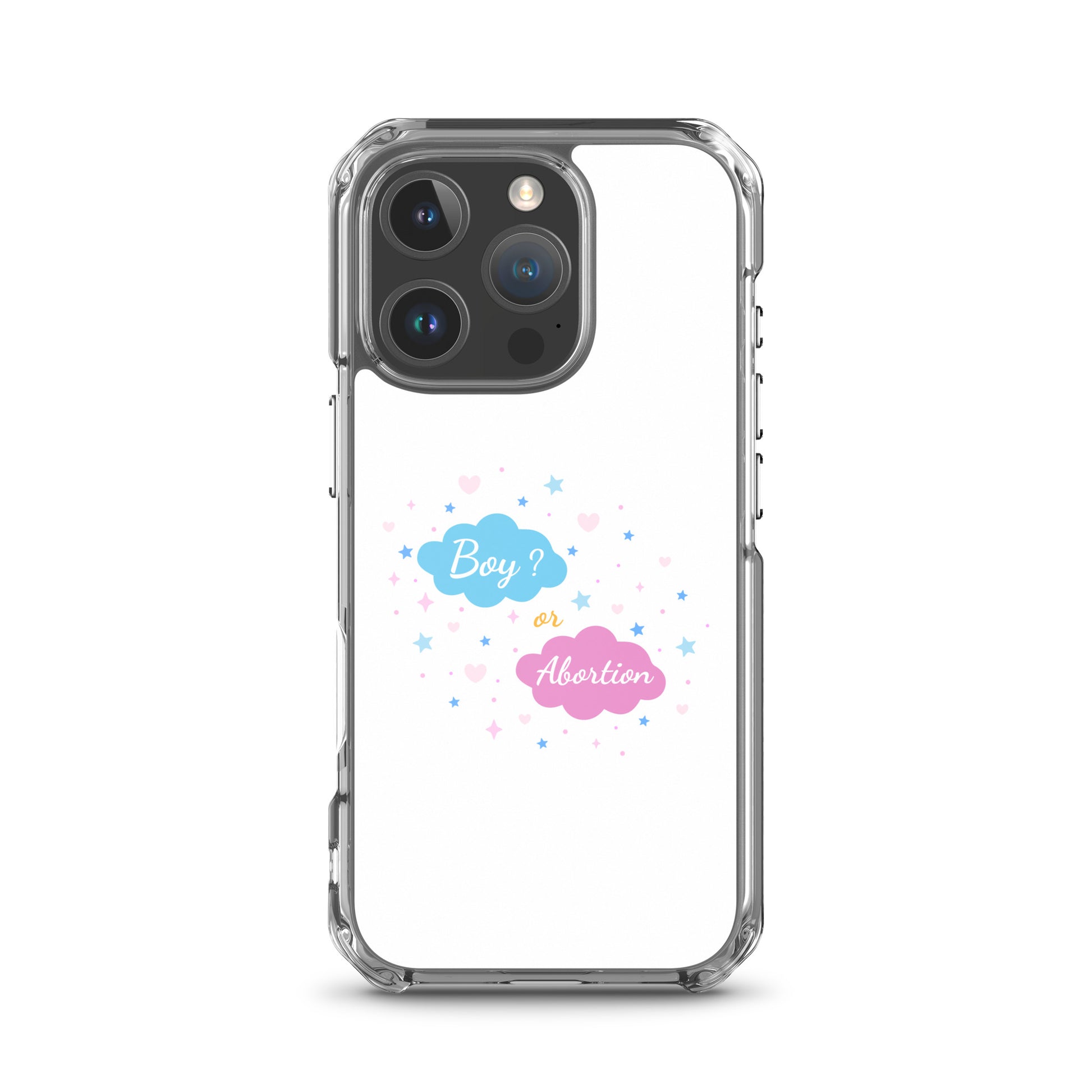 Coque iPhone Boy or abortion gender reveal iPhone 16 Pro - Sedurro