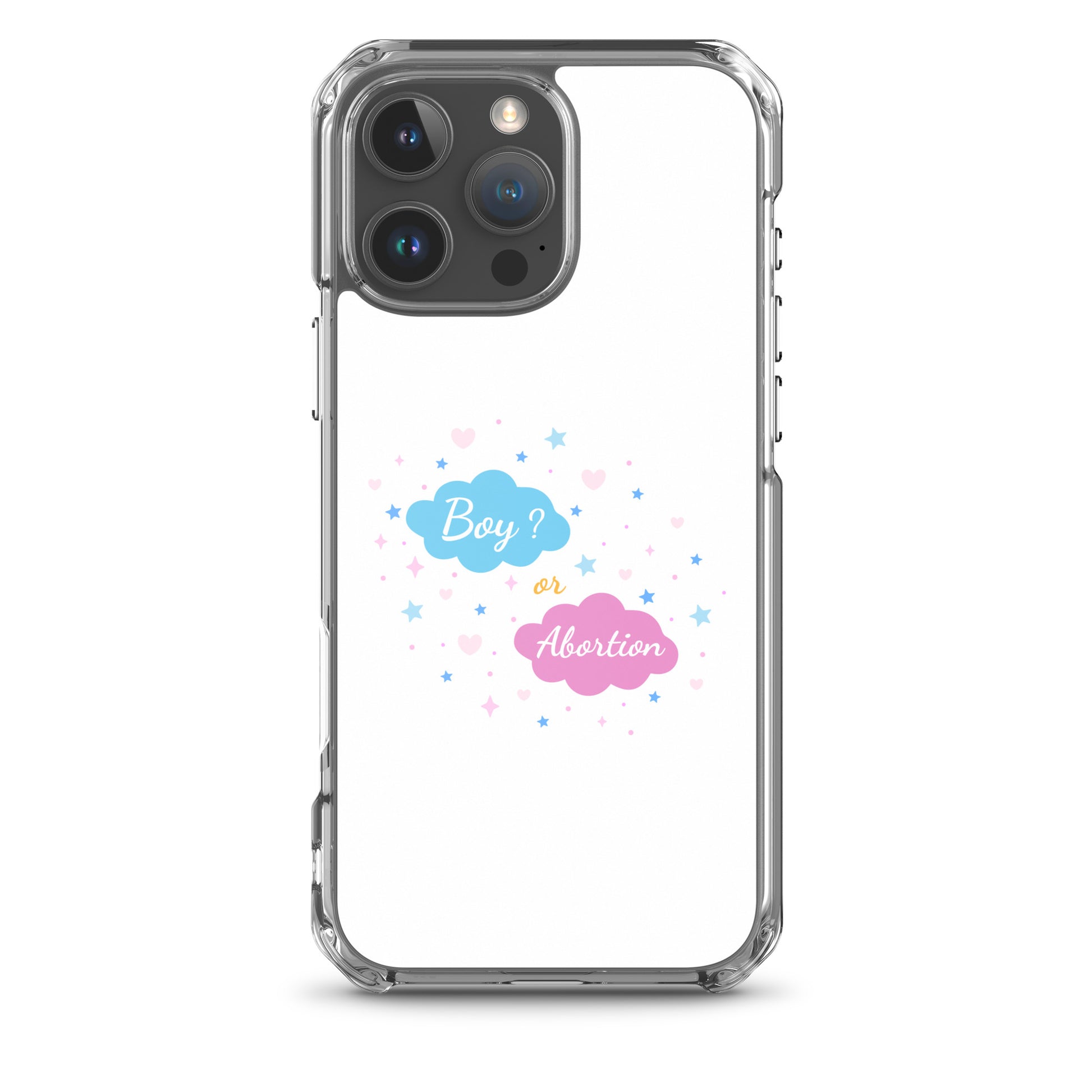 Coque iPhone Boy or abortion gender reveal iPhone 16 Pro Max - Sedurro