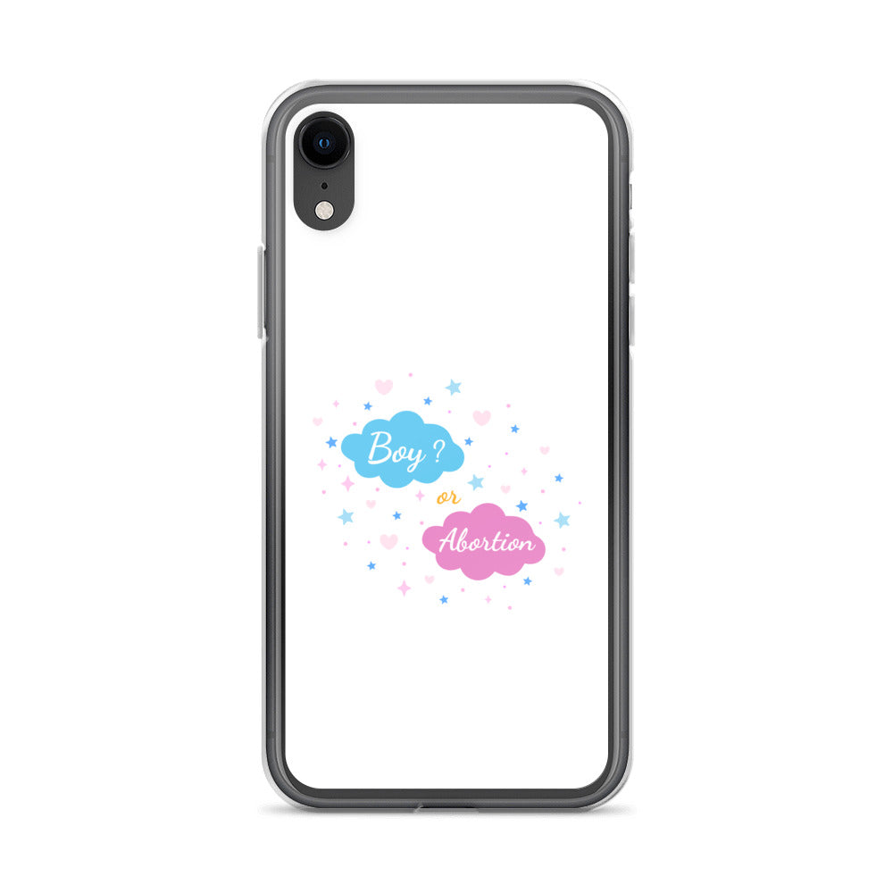 Coque iPhone Boy or abortion gender reveal iPhone XR - Sedurro