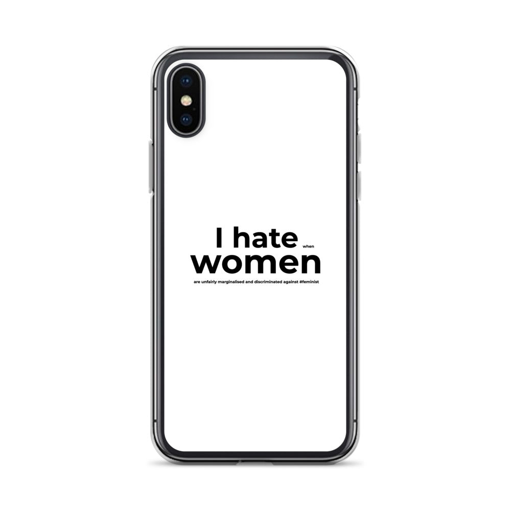 Coque iPhone Feminist I hate women iPhone X XS - Sedurro